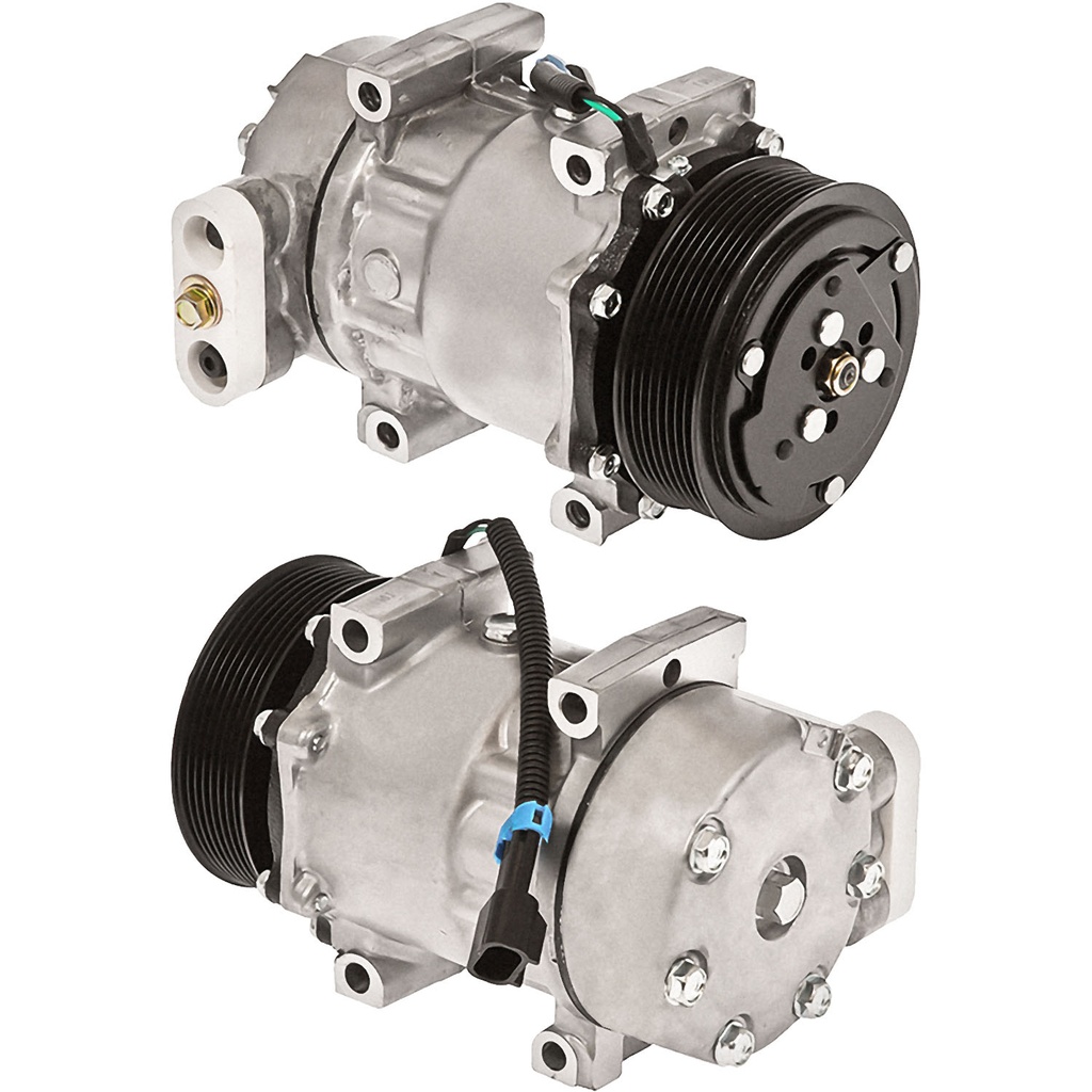 Compresor de A/C SD7H15SHD 12V Polea 119mm 8 Ranuras (PV8)