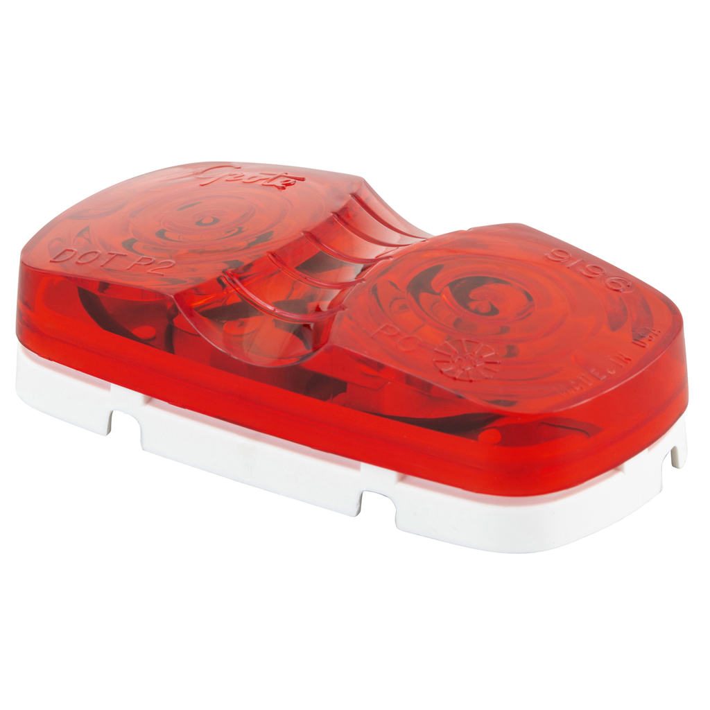 Plafón Lateral Rojo Doble Óptica Grote 46792