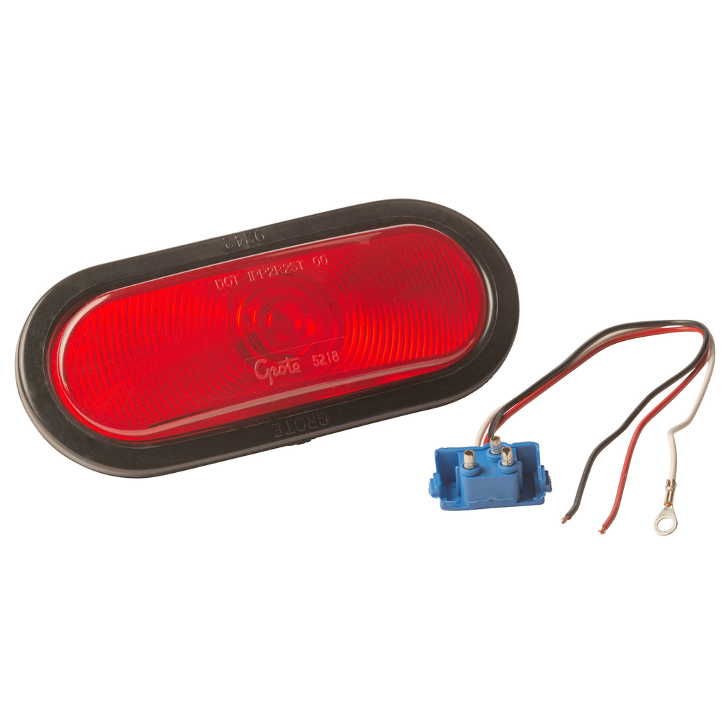 Plafon Ovalado Rojo Grote Completo