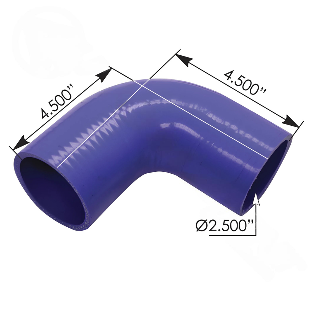 CODO DE SILICON 90o PARA RADIADOR KENWORTH 2.5 F04-6006
