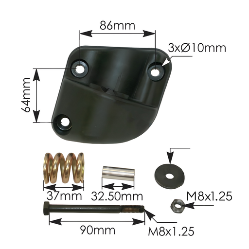 [563.55003] SOPORTE ESPEJO CABINA INTERNATIONAL PROSTAR L 924-5105