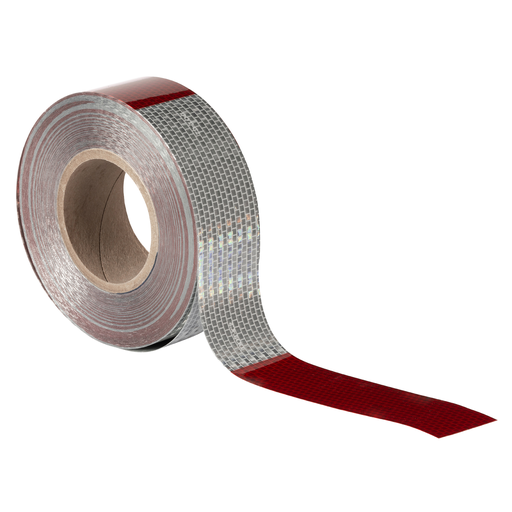 [41160] Cinta Reflejante Grote Roja Gris 2 X150'