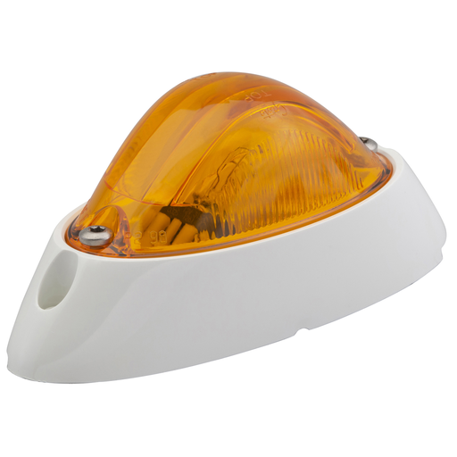 [52063] Plafon Zepellin Ambar Grote Con Base Blanca