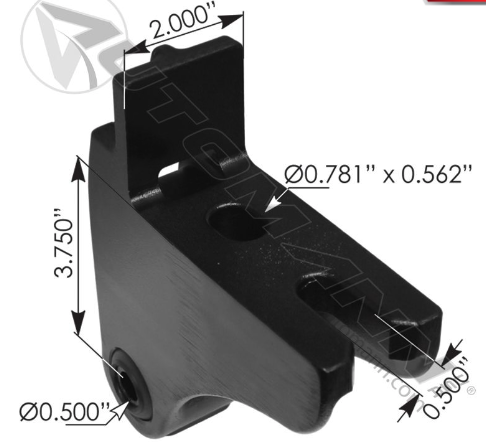 [K07718] SOPORTE COFRE KENWORTH T680 08+ 3.75´ L48-6108