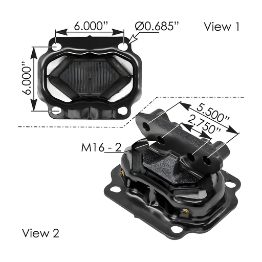 [M17488] SOPORTE DE MOTOR TRASERO KENWORT- PETERBILT U30023
